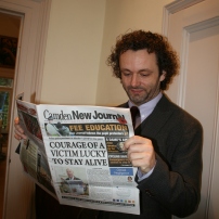Actor Michael Sheen takes time out from impersonating Tony Blair and Kenneth Williams to catch up with his favourite local newspaper