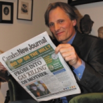 Viggo Mortensen, Aragorn in Lord of the Rings, likes the film page.