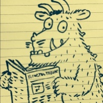 As drawn by Axel Scheffler, The Gruffalo reads the New Journal's sister newspaper, the Islington Tribune